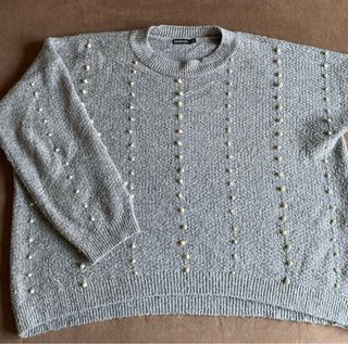 Jersey Stradivarius Gris Perlas Talla M