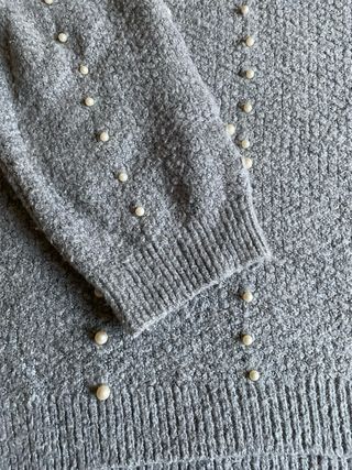 Jersey Stradivarius Gris Perlas Talla M