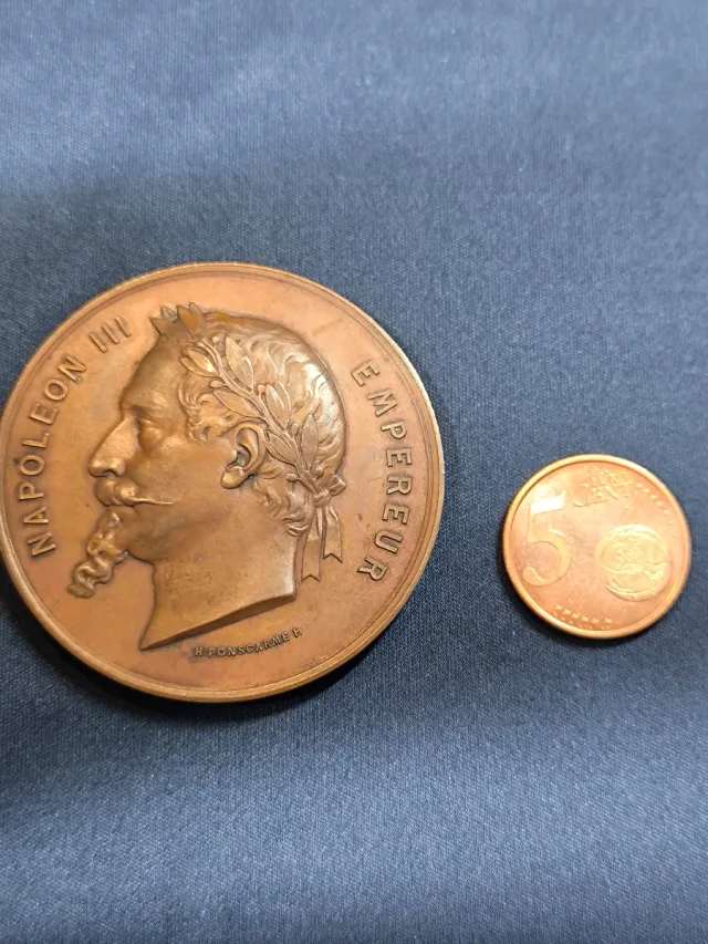 Medalla Napoleón III Emperador 1867