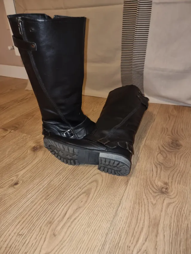 Botas altas mujer negras