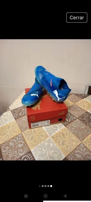 Botas de fútbol Puma Azules N 36