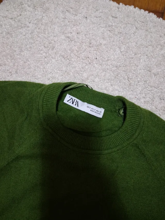 Jersey Zara Verde Talla S