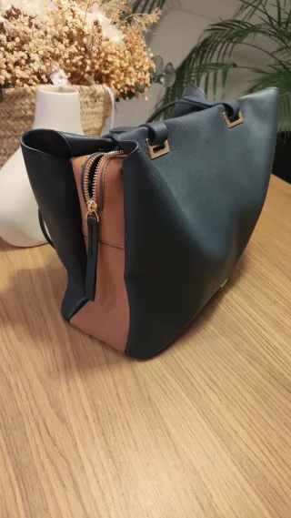 Bolso Parfois azul marino y marrón