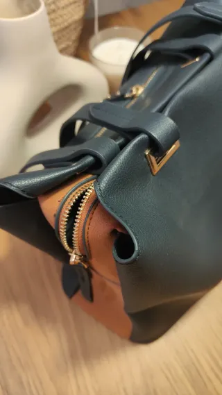 Bolso Parfois azul marino y marrón