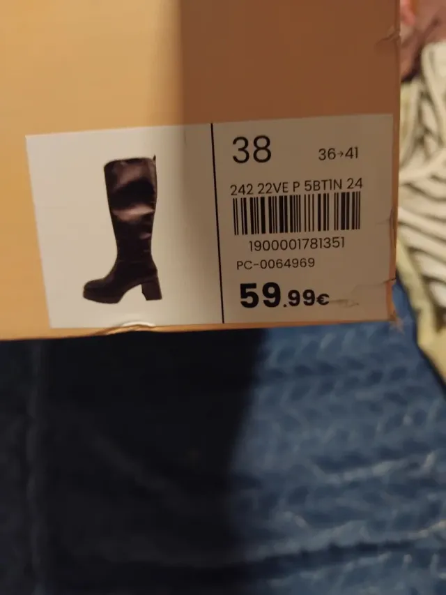 Botas altas negras con plataforma