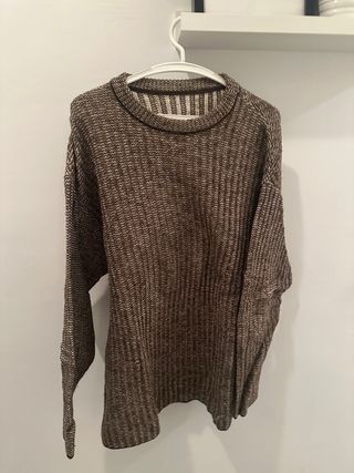 Jersey marrón tejido