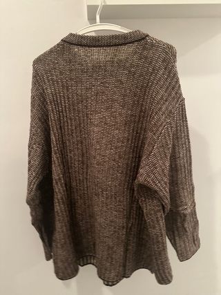 Jersey marrón tejido