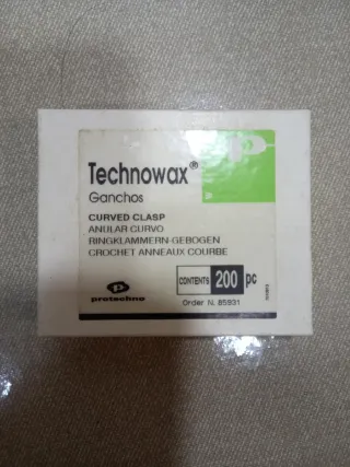 Technowax 4 cajas preformas de ganchos protesis