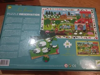 Lote 2 Puzzles Djeco +3 años