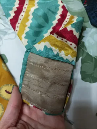 Lotto 3 cravatte vintage anni '90 seta