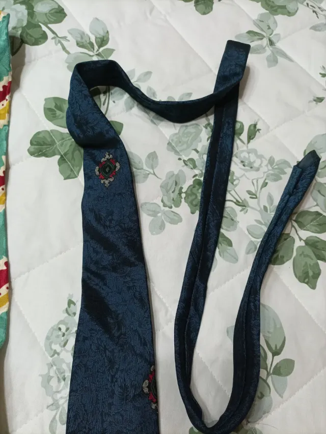 Lotto 3 cravatte vintage anni '90 seta