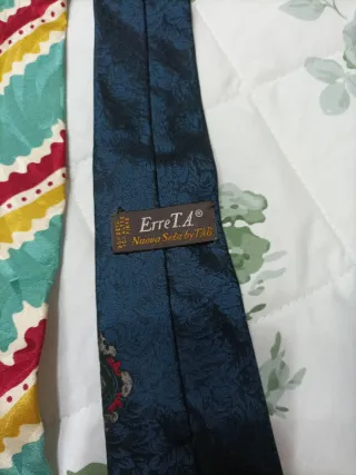 Lotto 3 cravatte vintage anni '90 seta