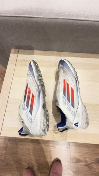 Zapatillas Adidas Fútbol Blancas Talla 38 y 1/2