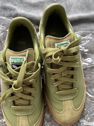Zapatillas Puma Verde y Blanco
