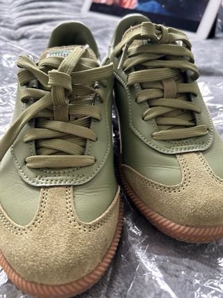 Zapatillas Puma Verde y Blanco