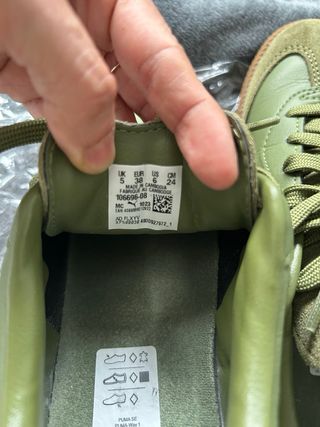 Zapatillas Puma Verde y Blanco