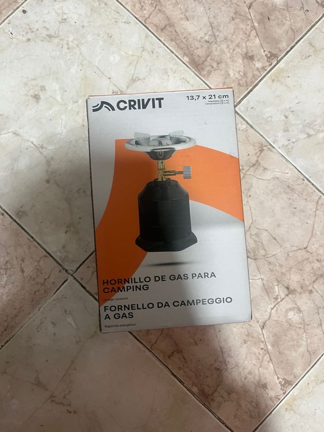 Hornillo de gas Crivit para camping