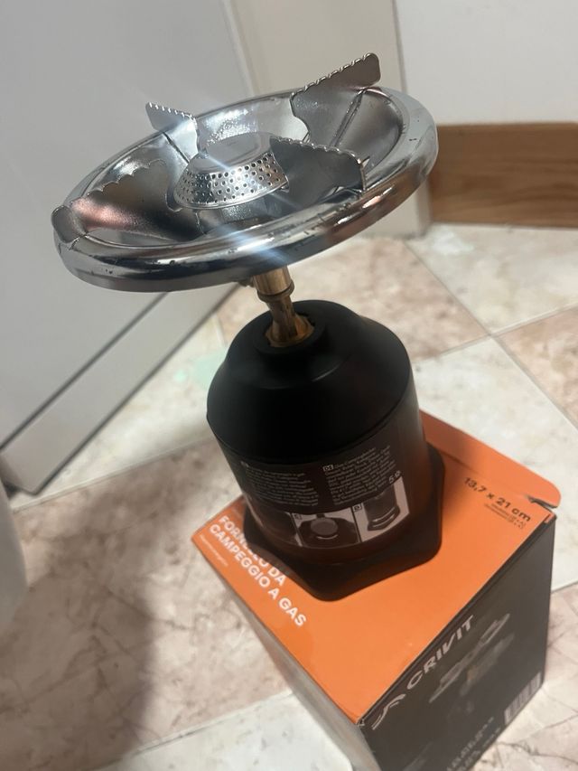 Hornillo de gas Crivit para camping