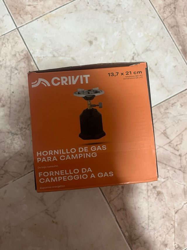 Hornillo de gas Crivit para camping