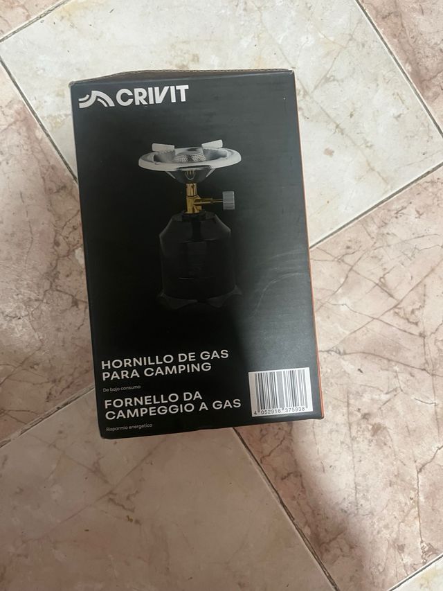 Hornillo de gas Crivit para camping
