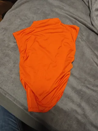 Camiseta sin mangas naranja