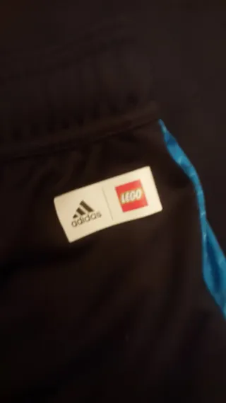 Pantalón Adidas Talla L Negro/Azul