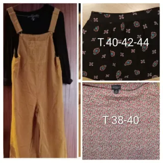 Mono Peto Falda Pantalón Zapatos Blusa