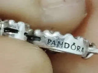 Cadena Pandora Corazones Plata