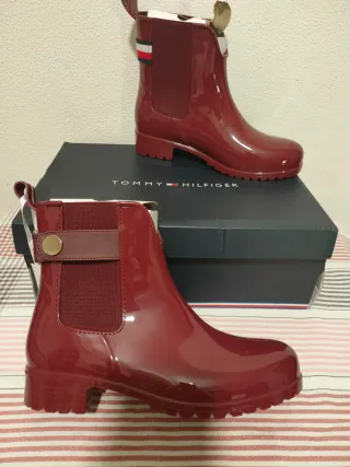 Botas Tommy Hilfiger Talla 36 Granate
