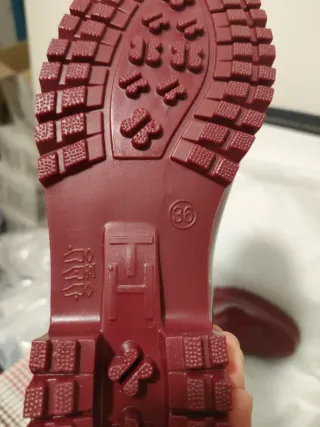 Botas Tommy Hilfiger Talla 36 Granate