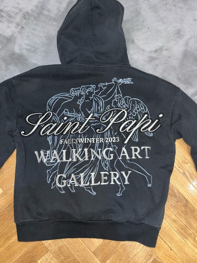 Sudadera Saint Papi Talla M Gris