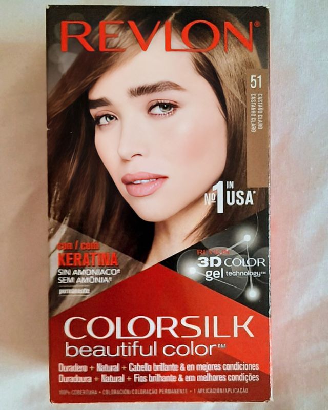 Tinte Revlon ColorSilk 51 Castaño Claro Sellado