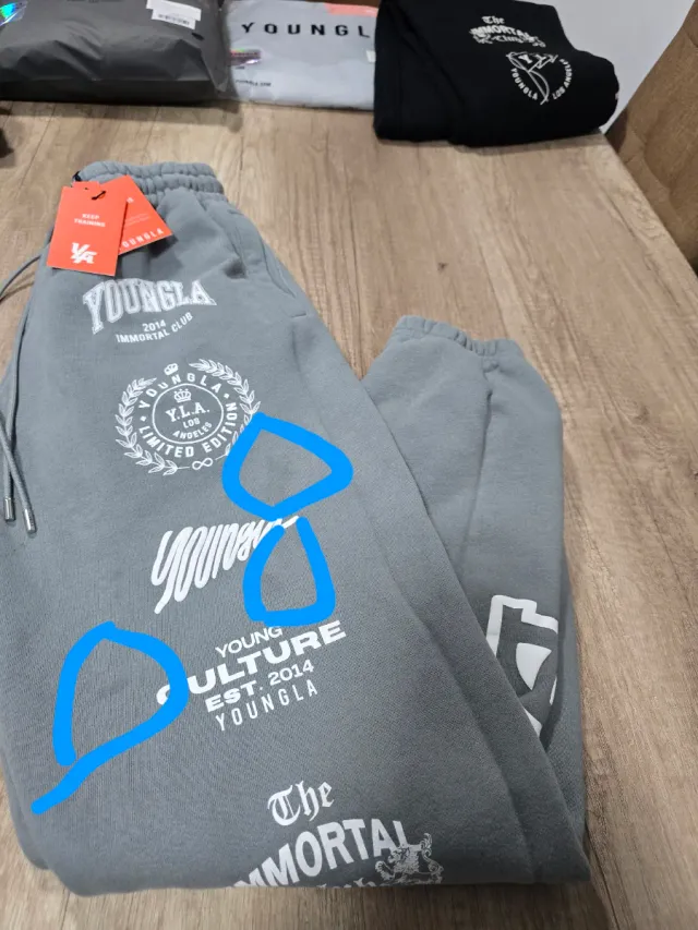 Pantalones deportivos YOUNGLA grises