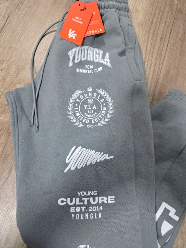 Pantalones deportivos YOUNGLA grises