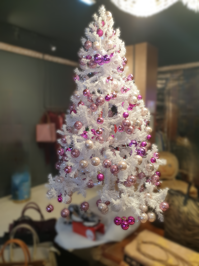 Árbol Navidad Barbie Rosa y Blanco