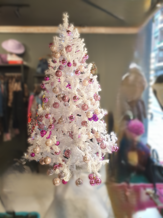 Árbol Navidad Barbie Rosa y Blanco
