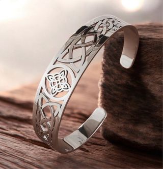 Pulsera Nudo de Bruja Plata