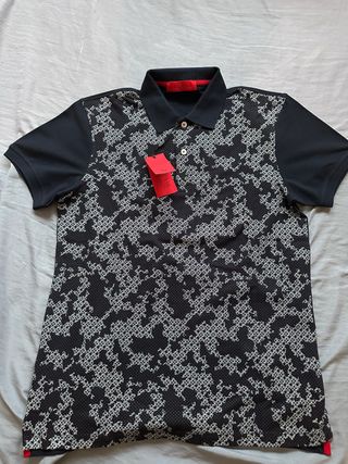Camisa Polo Carolina Herrera Negra y Gris