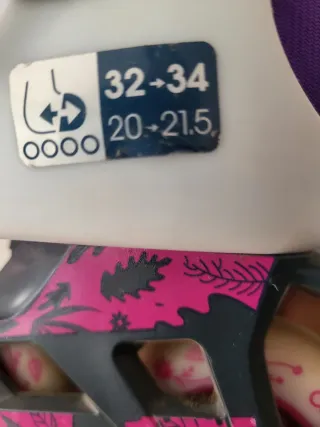 Patines en línea Oxelo morados y blancos