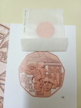 Moneda conmemorativa Austria 5€ 2022
