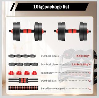 Mancuernas Ajustables 10KG Set Completo