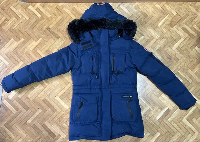 Abrigo Cazadora Niño Talla L Azul Nuevo