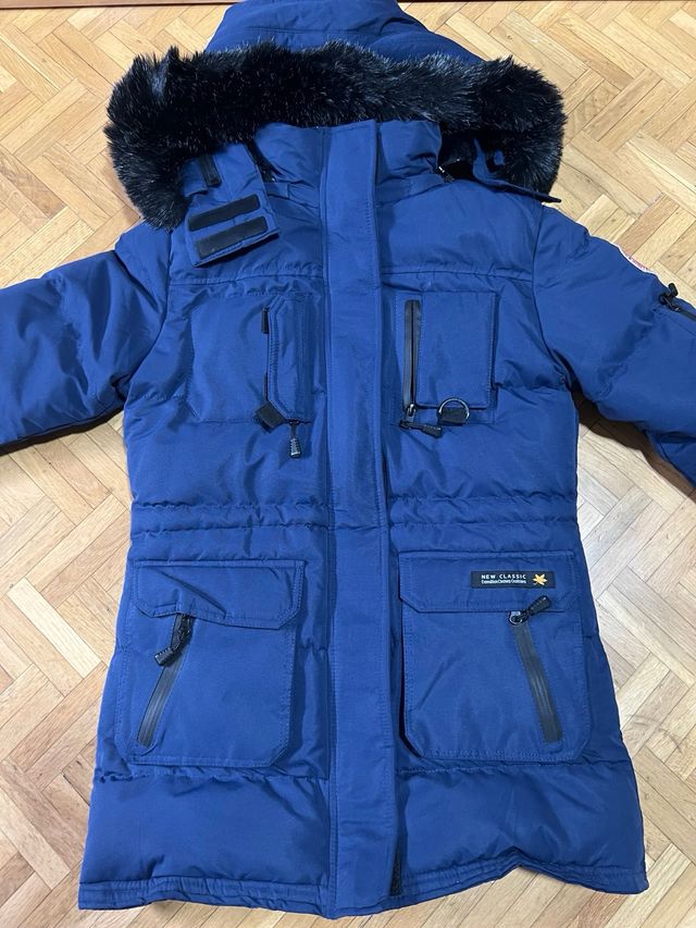 Abrigo Cazadora Niño Talla L Azul Nuevo