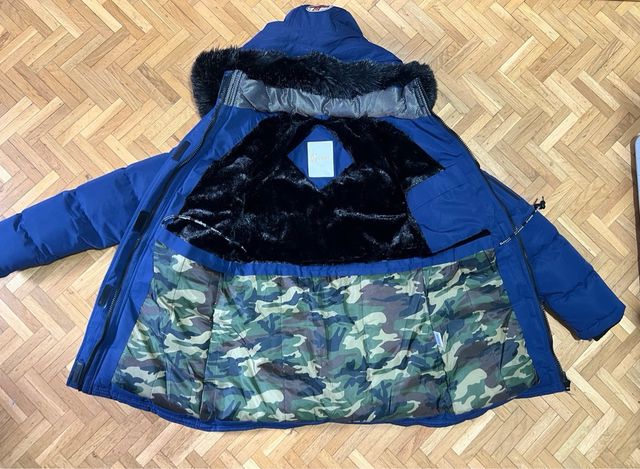 Abrigo Cazadora Niño Talla L Azul Nuevo