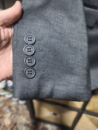 Blazer elegante gris oscuro