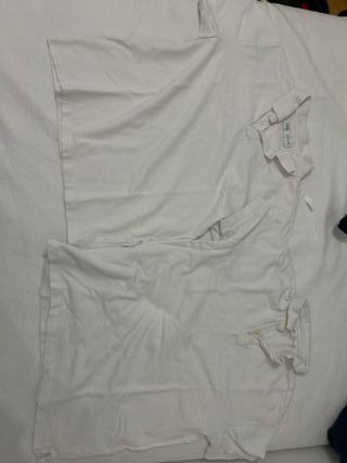 2 polos Zara blancos para niño