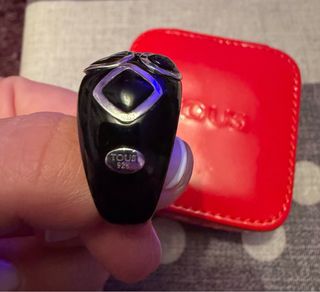 Anillo Tous Negro y Plateado