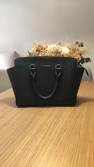 Bolso de mano azul marino