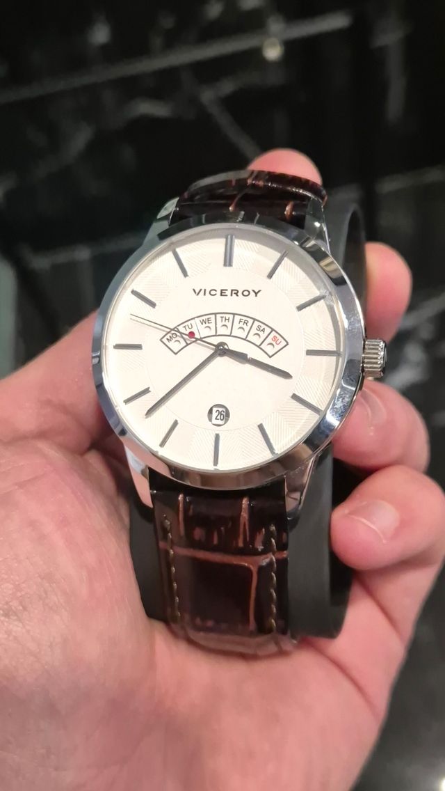Reloj Viceroy Hombre Marrón/Blanco