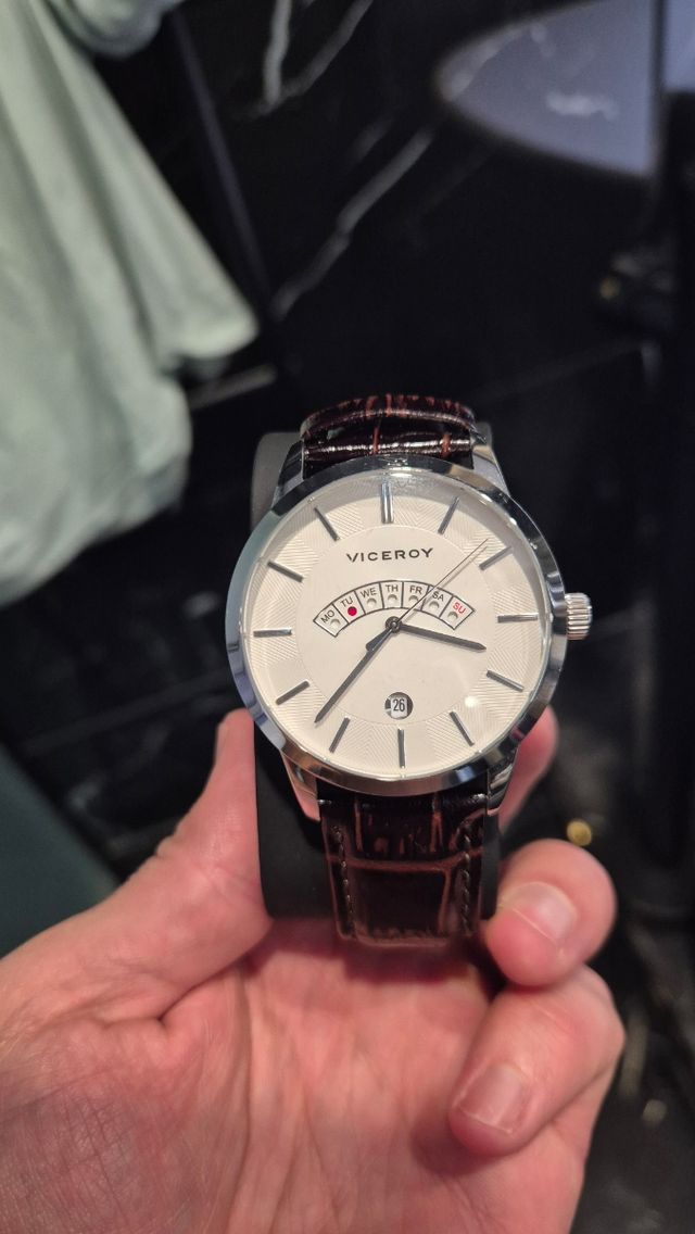 Reloj Viceroy Hombre Marrón/Blanco